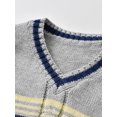 thumbnail image 4 of Boys Knitted Striped Sweater Vest, 4 of 6