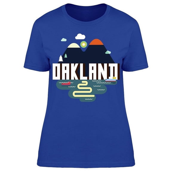 Oakland Landscape Mountain T-Shirt Women -Image by Shutterstock, Female XX-Large