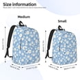 thumbnail image 2 of Easygdp Daisies Flowers Mochila de Lona Resistente para Laptop, Compatible con Laptops de 15 a 17 pulgadas, Ideal para Escuela, Trabajo y Viajes-Medium, 2 of 5
