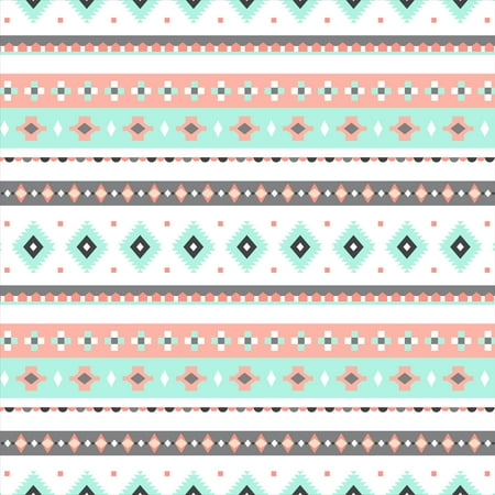 Stanton Fleece - David Textiles Anti-Pill Fleece Bohemian Diamond Stripe Fabric By The Yard 60