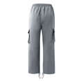 thumbnail image 5 of JoveMarine Mens Cargo Pants, Casual Loose Fit Straight Leg Multi Pocket, Everyday Utility Pants for Men,Gray L, 5 of 7