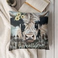thumbnail image 3 of YINGXI Pillow Covers,This is Our Decor Pillow Covers, Decor Pillows,Flannel Cow Decor Pillow Cover 24x24in, 3 of 5