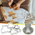 thumbnail image 1 of Meitianfacai Baking And Making Teddy Bear Cookies Pattern Set Kitchen Household Cake Chocolate Pattern 5-piece Set Small Tools Dishwasher Safe Cutter For Cookies To Bake, 1 of 7