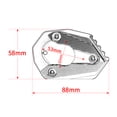 thumbnail image 3 of Wooxiu Motorcycle Kickstand shoe Fit for Ka.wa.sa.ki Z900 / Z900RS (2017 - 2025) CNC Enlarge Extension Pad z 900 z 900rs Accessories, 3 of 8