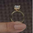 thumbnail image 3 of Cora Jewellery 4 CT Emerald Cut Moissanite Simple Solitaire Engagement Ring For Women, 14K Yellow Gold, 3 of 5