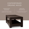 thumbnail image 3 of Maven Lane Paulo Wooden Coffee Table in Weathered Brown Finish, 3 of 6