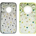 thumbnail image 2 of lote De 2 Grands Bavoirs Bb Et Maternelle (vert, Beige) En Coton Ultra Confortable Et Doux, Col Extensible Facile, Sac De Rangement Pour Enfants De, 2 of 5