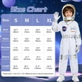 thumbnail image 2 of Marendyee Astronaut Costume for Kids Space Suit Cosmos Themed Role-Play Dress-Up for Toddlers with Helmet Accessories Clothes Career Day Cosplay for Children 6T 5-6Yreas, 2 of 18