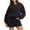 3# Black under 5 dollars, variant on pimelu Sweat Sets For Women 2 Piece Outfits Sweatsuit Oversized Crew Neck Sweatshirt & Short Set Lounge Wear Tracksuit Set