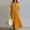 Yellow, variant on IUYRTFE Women's V Neck Short Sleeve Maxi Dress Cotton Linen Loose Fit Summer Casual Long Vacation Dress