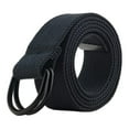 thumbnail image 2 of E-Living Store 38" Polyester Fabric Mens/Womens XS D-Ring Belt in Dark Gray, Gray, 2 of 7