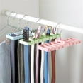 thumbnail image 2 of BNNG 360° Rotating Closet Belt Rack Organizer - 8-Hook Space Saving Hanger for Ties/Scarves/Hats - Durable Metal Wardrobe Storage System with Non-Slip Coating (Closet Maximizer), 2 of 4