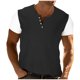 thumbnail image 1 of Camisetas Casuales de los Hombres Coloridos Cuello Redondo Manga Corta, 4 Botones Placa Músculo Camiseta para el Uso Diario, de Negocios, Fiesta Y Hogar, 1 of 8