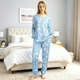thumbnail image 2 of Loritta Secret 2 Pieces Womens Pajamas Sets Comfy Printed Loungewear Sets Woman with Pockets ，Sizes S-2XL, 2 of 6