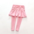 thumbnail image 1 of GYRATEDREAM Toddler Little Girls Leggings Pants with Tutu Skirts Kids Culottes Footless Tights 1-7 Years, 1 of 2