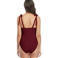 thumbnail image 6 of Alove Womens Tummy Control One Piece Swimsuits Tie Shoulder Ruched Monokini Bathing Suits, 6 of 6