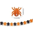 thumbnail image 2 of SLYNSHome Pumpkin Spider Bat Paper Garland Banner, 118 Inch Foldable Tissue Hanging Streamer For Ceiling Mantel Doorway Fall Halloween Home Party Wall Decor, 2 of 4
