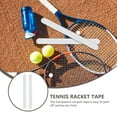 thumbnail image 2 of UPOUART Tennis Racket Frame Tape TPU 2Pcs 14.6X1.4X0.04In, 2 of 8