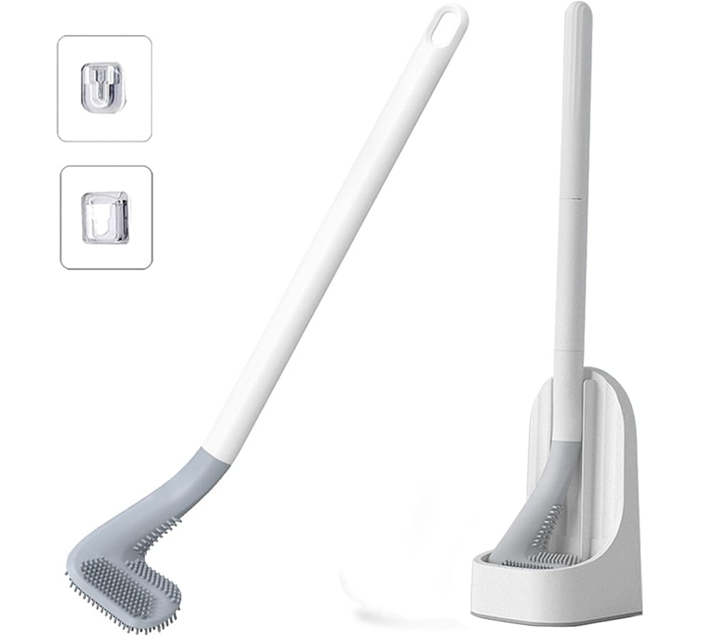 Golf Toilet Brush, Long Handled Golf Brush Head Toilet Brush, Silicone