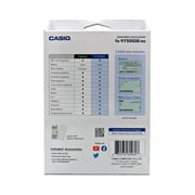 Casio FX-9750Glll-WE Graphing Calculator, Natural Textbook Display, White