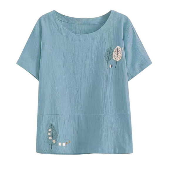 Short Sleeve Blouses for Women Casual Athletic Tops Women Womens Summer Tops Casual Cotton Shirts for Women Dry Fit Work