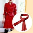 thumbnail image 6 of Trench Coats Waist Belt Windbreaker Belt Overcoat Waist Strap Adjustable PU Leather for Women Girls Fashion, 6 of 9