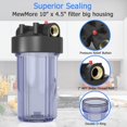thumbnail image 2 of Carcasa de filtro de agua para toda la casa MewMore WHT10 con 1 puerto NPT, 2 of 7