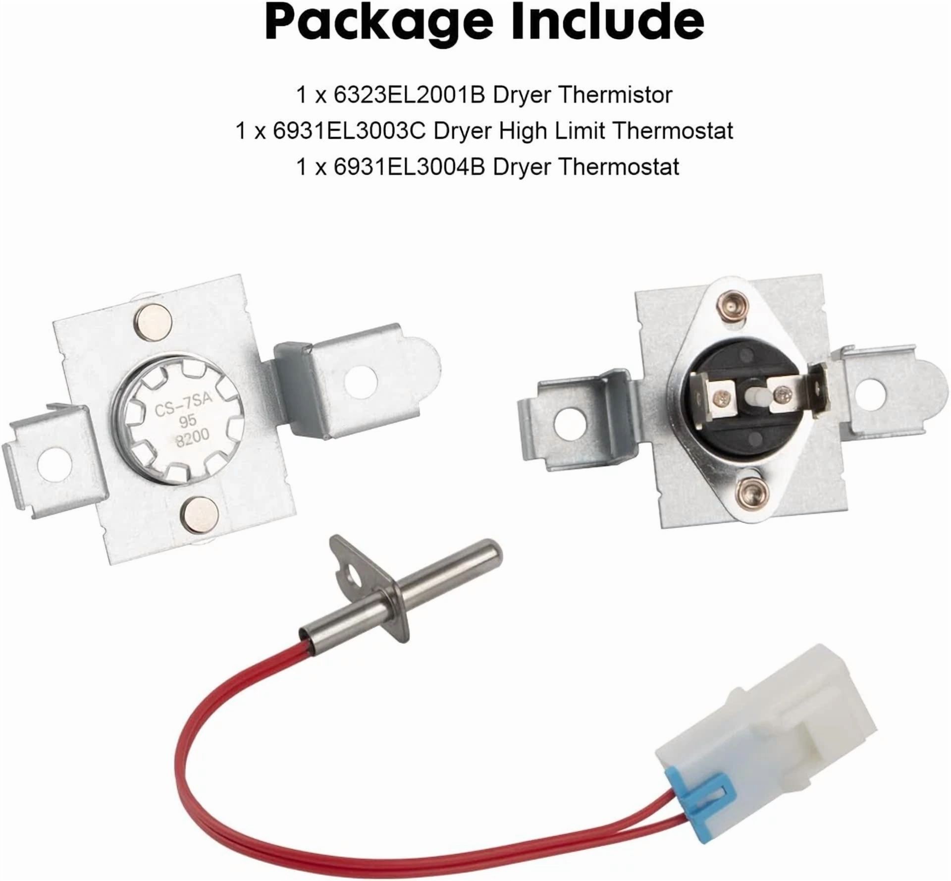 CIRCLE- For Lg Dryer Thermostat Thermistor Kit Agm75510744 Agm30045804