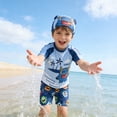 thumbnail image 4 of MuXiKeJi Clothes Boy Swimming Suit Stretchy Beach Swimwear Boys 2 Piece Swimsuit Water Park Bathing Suit Kids, 4 of 8