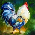 thumbnail image 2 of Baldwin, Marcia 12x12 White Modern Wood Framed Museum Art Print Titled - Rooster Walk, 2 of 4