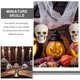 thumbnail image 3 of 10pcs Halloween Plastic Skull Head Miniature Figurine Skull Head Model Horror Skull Head Miniature, 3 of 4