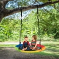 thumbnail image 3 of Gymax 40'' 770 lbs Flying Saucer Tree Swing Kids Gift w/ 2 Tree Hanging Straps Colorful, 3 of 10