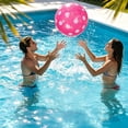thumbnail image 4 of Polka-Dot Inflatable Beach Ball,Colorful PVC Material with Standard Valve for Easy Inflation,Versatile Pool Toy for Parties Beaches and Outdoor Gatherings,Classic Summer Water Play Ball, 4 of 6