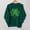 Green, variant on Girls St Patrick's Day Shirt Green Glitter Clover Print Soft Cotton Long Sleeve Relaxed Fit Top for Kids to Youth,Size 2-3T