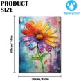 thumbnail image 2 of HFDF Colorful Daisy Canvas Picture Modern Abstract Oil Daisy Print Paintings for Living Room Bedroom Home Decorations Ready To Hanges 12x18inch Framed, 2 of 7