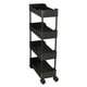 thumbnail image 2 of Multi-Layer Mobile Storage Rack | Rolling Narrow Organizer Cart With Wheels & Brake | Adjustable Shelves | Space-Saving 5.9in Wide | Plastic | Easy Assembly For Bathroom Kitchen Closet |, 2 of 7