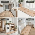 thumbnail image 5 of Light Brown Footballs and Cups Pattern Kitchen Rugs Sets Of 3,Kitchen Runner Rugs Non Skid Washable,Decorative Kitchen Floor Mats for Kitchen,Sink,Laundry,17"x30"+ 17"x47" + 17"x59", 5 of 6