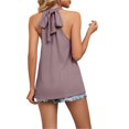 thumbnail image 2 of YUEVORA Halter Tops for Women, Tie Back Sleeveless Tank Tops for Women, Summer Casual Loose Fit Flowy Shirts for Daily Wear Vacation Commute, 2 of 8
