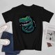 thumbnail image 4 of Green Dinosaur Anime Avatar T-shirt Cartoon T-shirt Funny Short Sleeve Unisex Tees, 4 of 5