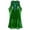 Green, variant on Qicasul Party Dress-Up Woman Gothic Dresses Off Shoulder Lace Bat Sleeve Dresses Medieval Cosplay Dress Casual Green,S