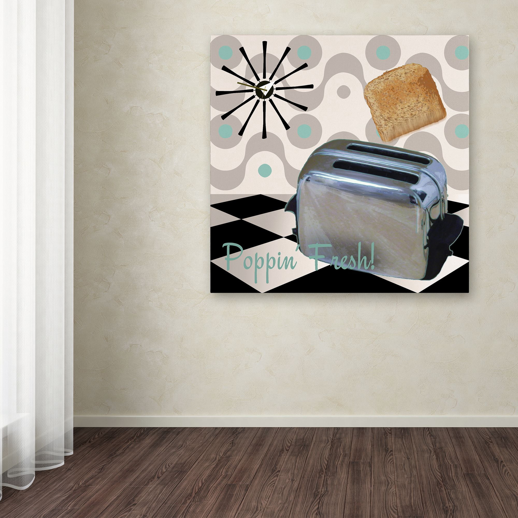 Trademark Fine Art "Fifties Kitchen I" Canvas Art by Color Bakery