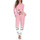 thumbnail image 2 of Conjunto de pijamas con diseño navideño para mujer, ropa de dormir de manga larga con temperamento, Jersey, conjunto de 2 piezas, Otoño e Invierno, 2 of 4