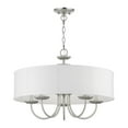 thumbnail image 6 of 42985-91-Livex Lighting-Brookdale - 5 Light Pendant In Transitional Style-16.5 Inches Tall and 23 Inches Wide-Brushed Nickel Finish    -Traditional, 6 of 7
