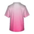 thumbnail image 3 of Men's Short Sleeve V Neck Gradient Print Chest Pocket Carer Top 4XL, 3 of 3