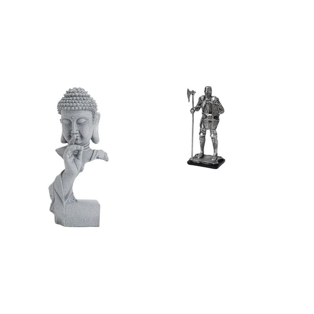 Estatua de Buda,Estatua de Buda Gautama para interiores y exteriores.,Figura de resina para meditación,decoración del hogar y el jardín.,Figura de escritorio,Estatua de