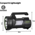 thumbnail image 4 of Rechargeable Led Torch 1200lm 6500mah, Ultra Powerful 4 Lighting Modes, Flashlight For Night Fishing, Hunting, Hiking, Garage, Camping, Emergency, 4 of 5