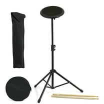 D'Luca Drum Practice Pad 8 Inch with Adjustable Stand, Sticks and Gig Bag