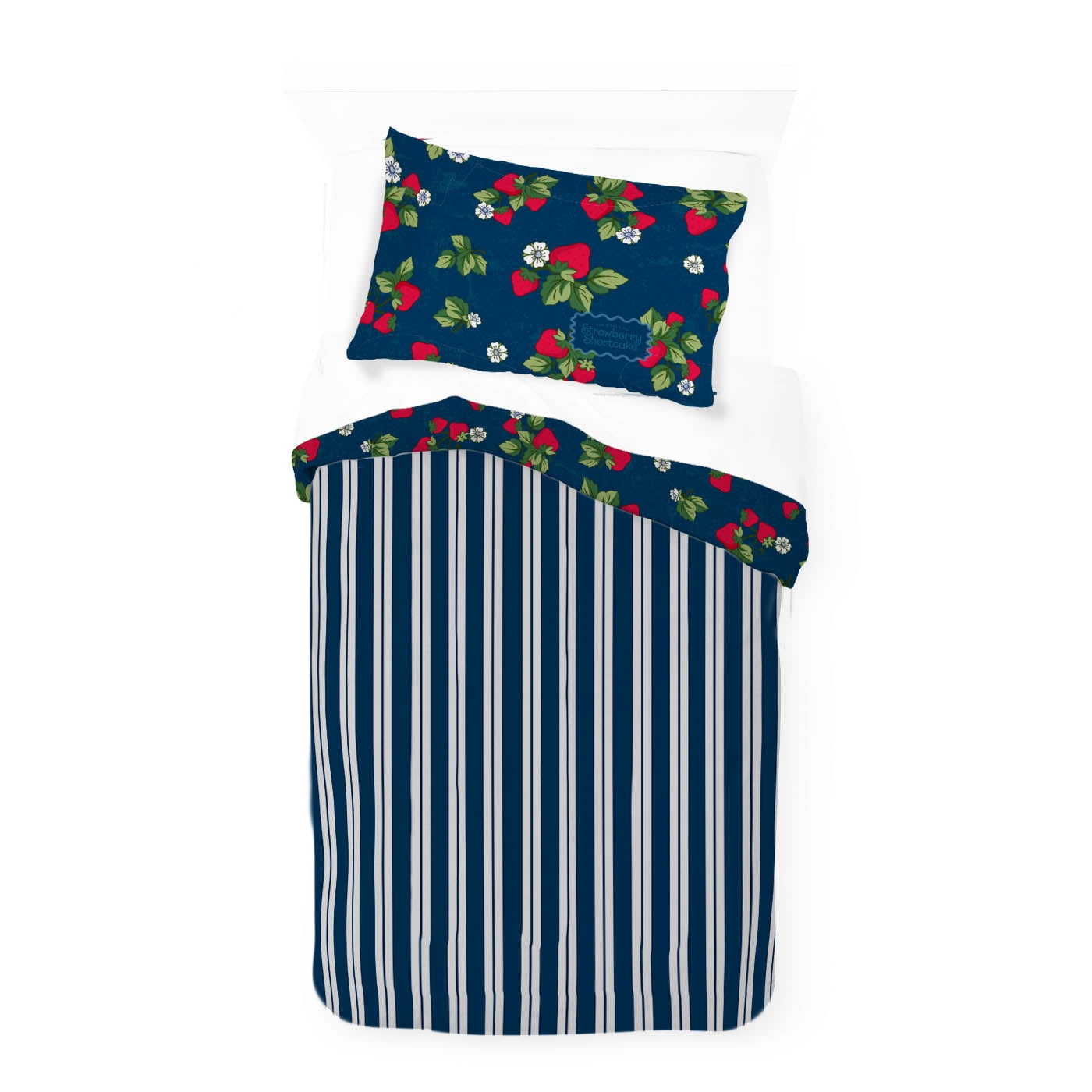 Wildbrain Strawberry Shortcake Berry Meadows 2 Piece Twin/Full Size Kids Comforter Set - Soft Kids Bedding