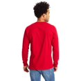 thumbnail image 4 of Hanes Mens TAGLESS Long-Sleeve T-Shirt with Pocket, XL, Deep Red, 4 of 4