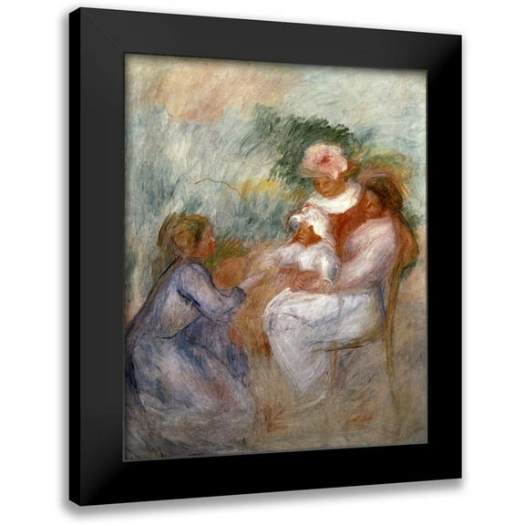 Renoir, Pierre-Auguste 12x14 Black Modern Framed Museum Art Print Titled - The Family